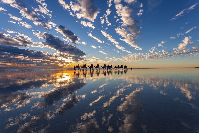 1 Hour Broome Sunset Camel Tour - The camel setup: padded saddles and a crew that helps you look good