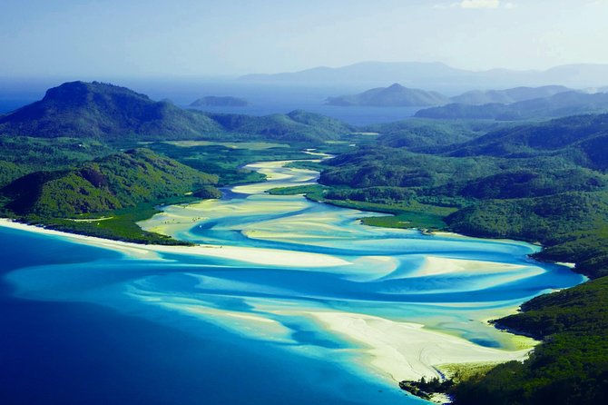 1-Hour Whitsunday Islands and Heart Reef Scenic Flight - The opening aerial route over the Whitsunday Islands and Great Barrier Reef