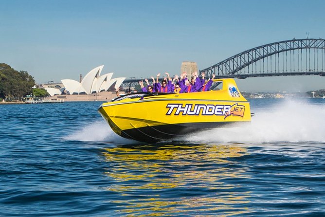 30-Minute Sydney Harbour Jet Boat Ride on Thunder Twist - Luna Park and the harbour finale, power stops and big smiles