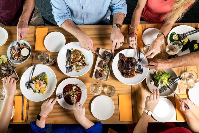 4-Hour Outback Gourmet Food & Aboriginal Art Tour - The downtown food lineup, including Snapper Rocks and Little Miss Korea