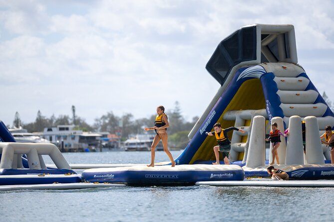 50 Minutes, Southport GC Aqua Park Inflatable Water Activity - Crowds, lines, and timing tips for Southport