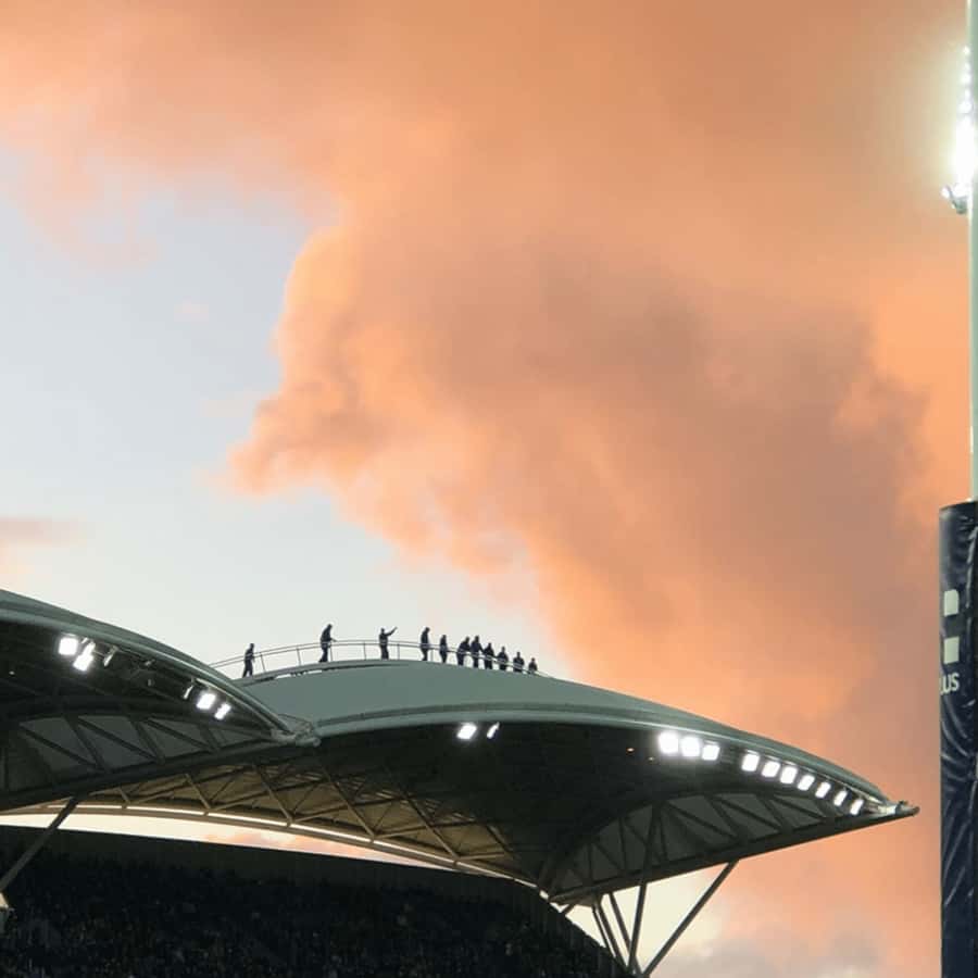 Adelaide: Sunset Rooftop Tour at Adelaide Oval - RoofClimb Twilight at Adelaide Oval, what it actually feels like