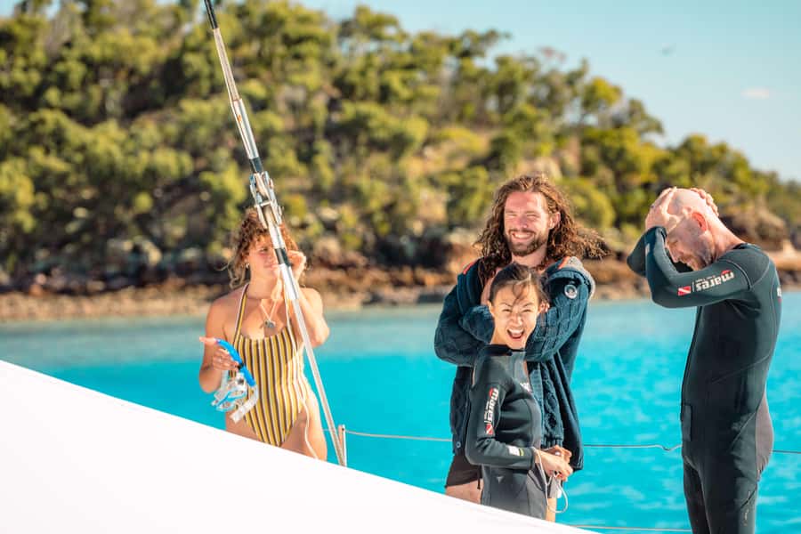 Airlie Beach: 2-Day Whitsunday Islands Sailing Snorkel Tour - Night under the stars: blue lights, calm water, and sleeping options