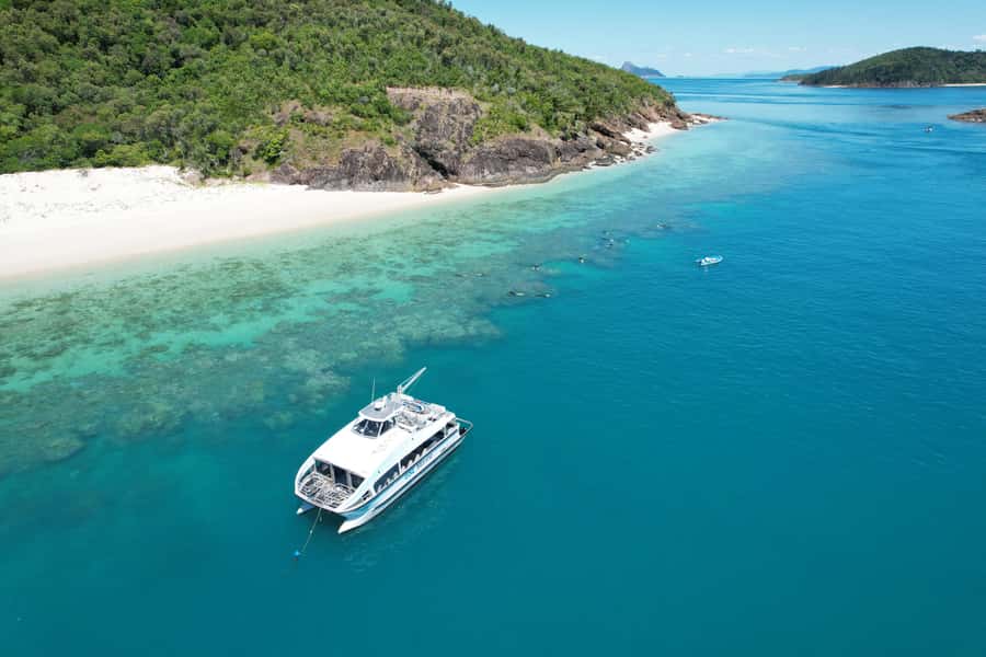 Airlie Beach: Whitehaven Beach Club - The 50-seat premium catamaran: stability beats chaos