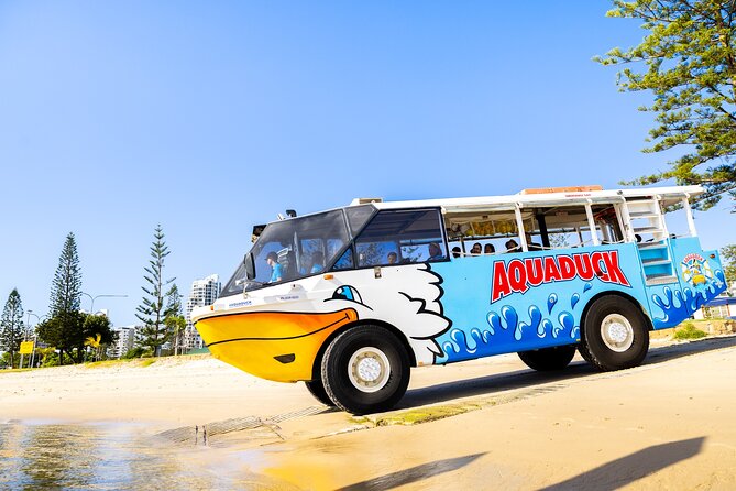 Aquaduck Gold Coast 1 hour City and River Tour - Riding an Amphibious Aquaduck in Surfers Paradise