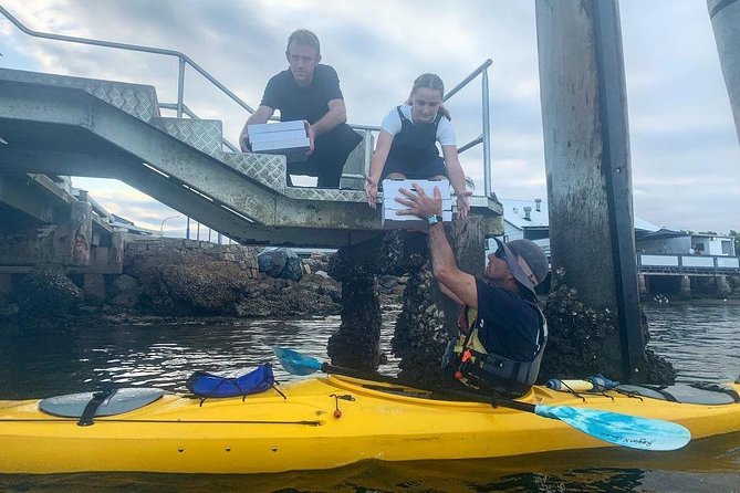 Batemans Bay Sunset Pizza Kayak Tour - Float and Feast - Pizza Mid-Tour, Delivered to Your Craft: The Best Part of the Timing