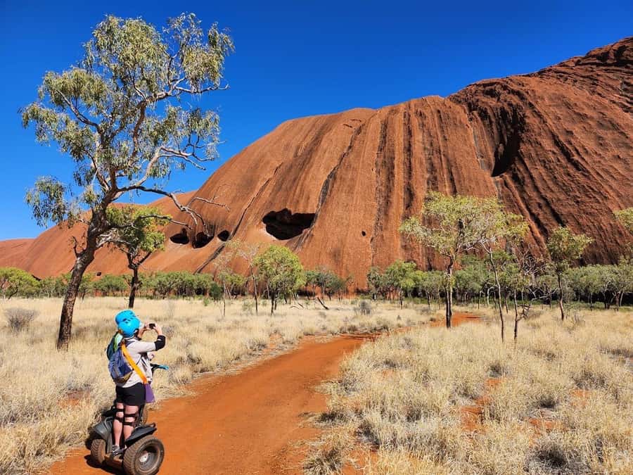 Best of Uluru - Segway and Walking Tour - Mutitjulu Waterhole on foot, where the guide turns details into meaning