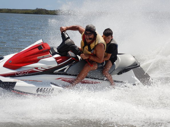 Bribie Blast - 1 Hour Jet Ski Experience - Coaching and intercoms, how first-timers get confident