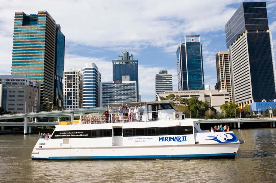 Brisbane River Cruise and Koala Sanctuary Visit - MV Mirimar II on-board: commentary, cafe treats, and where to sit