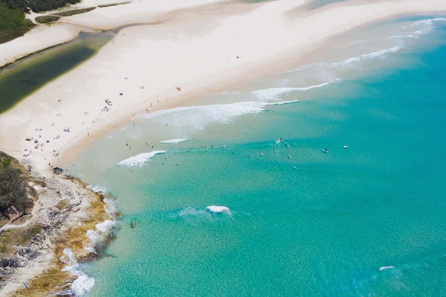 Brisbane: Stradbroke Island Eco Tour - Small Group, Full Day - Point Lookout: lunch break with real Pacific views