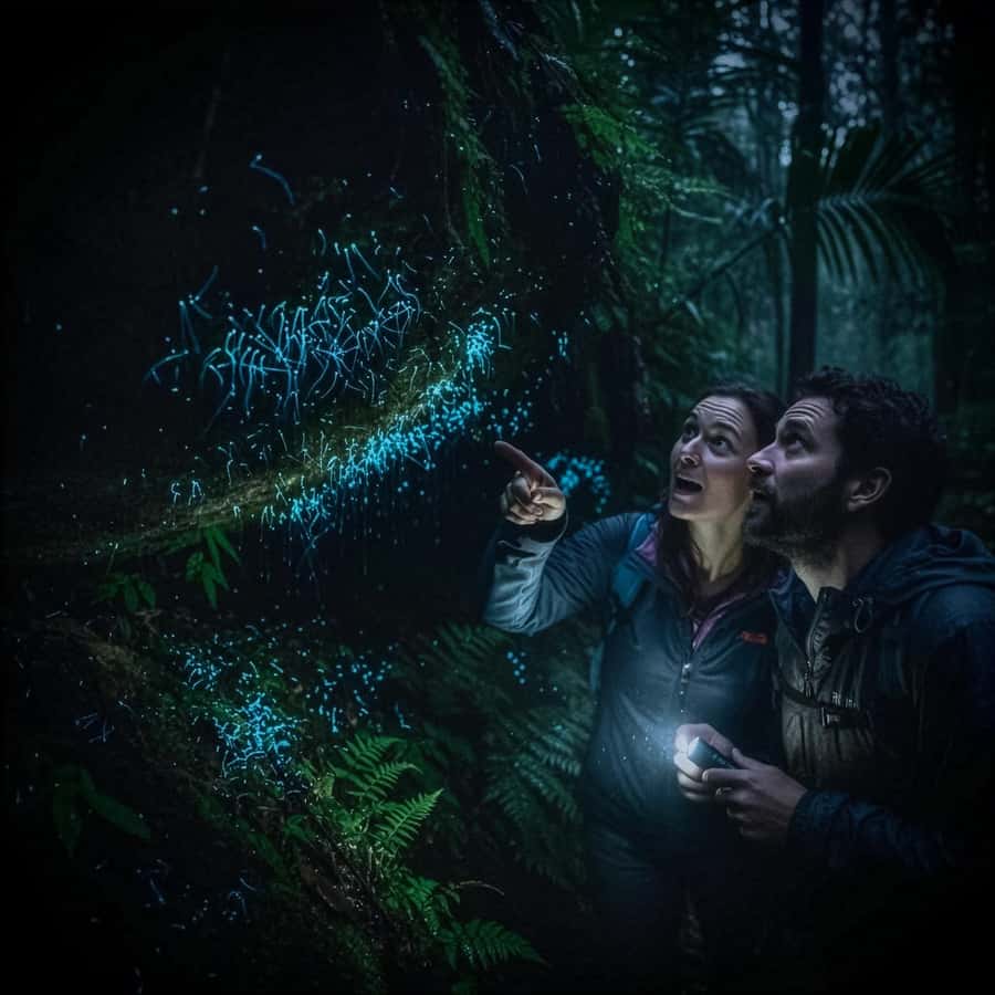 Byron Bay: Glowworms, Waterfalls & Rainforest Experience - Glowworms after dinner: how the walk is managed so you do not disturb nature