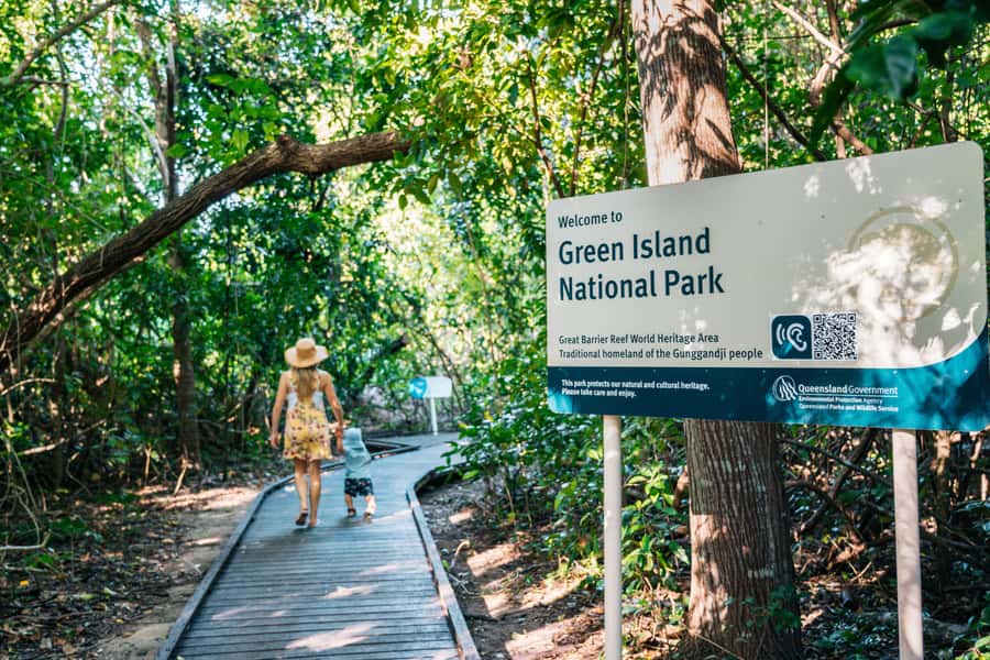 Cairns: Green Island Snorkelling or Glass Bottom Boat - Green Island, the 6,000-year-old coral cay with rainforest trails