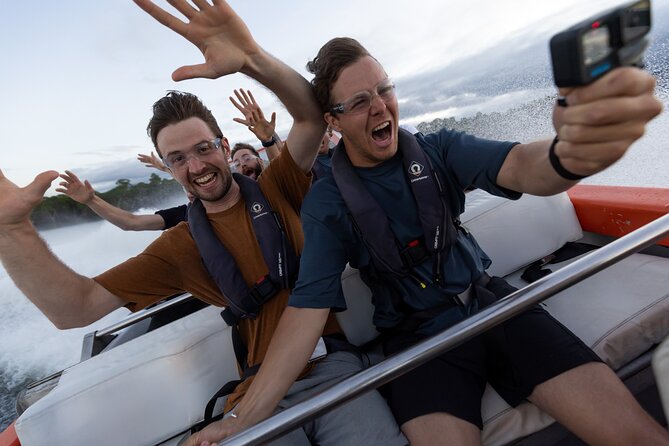 Cairns Jet Boat Ride - Trinity Inlet views, mangroves, and Cairns landmarks from water level