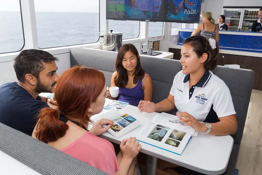 Cairns: Outer Great Barrier Reef Full-Day Tour with Lunch - Lunch on a yacht: BBQ, buffet style, and dietary care