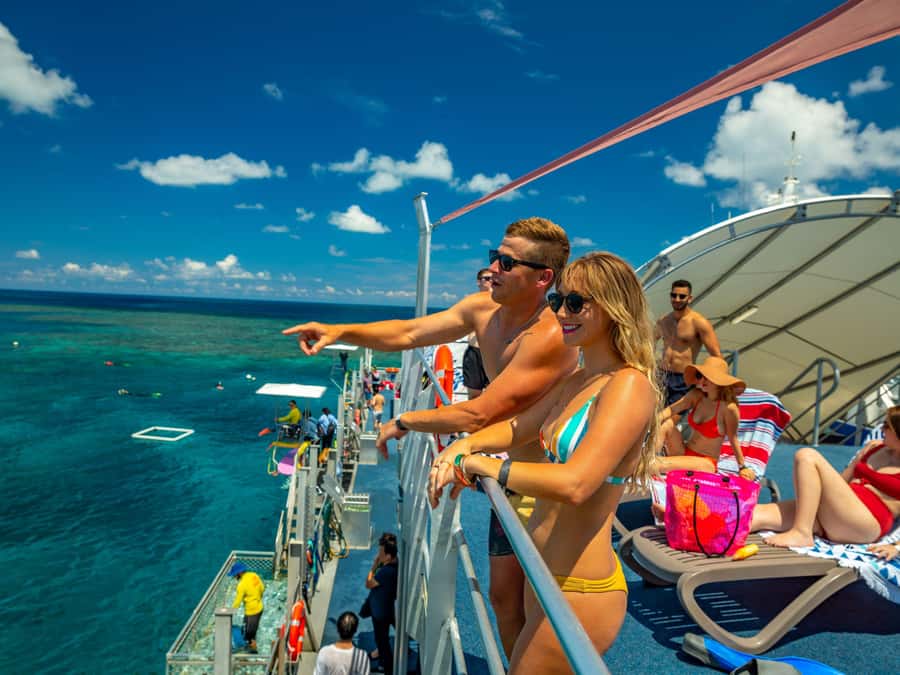 Cairns: Outer Great Barrier Reef Pontoon with Activities - Underwater observatory, waterslide, and deck time that still matters