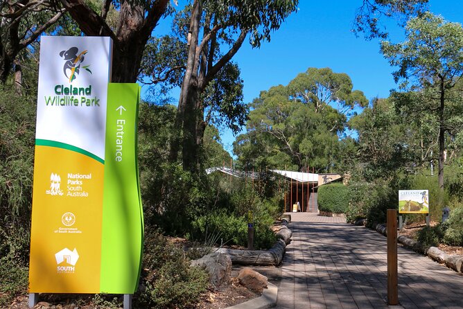 Cleland Wildlife Park Experience - from Adelaide including Mt Lofty Summit - Entering Cleland Wildlife Park’s open-bush setting