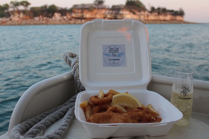 Darwin Sunset Cruise Including Fish 'n' Chips - Stokes Hill Wharf at 5:30, then straight into Darwin Harbour