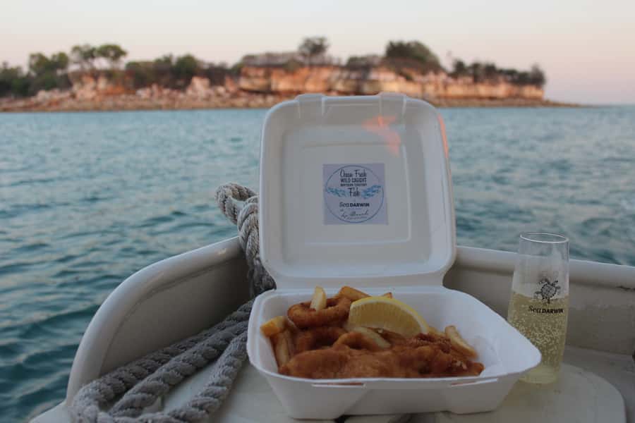Darwin: Sunset Harbour Cruise with Fish and Chips Dinner - Your fish and chips dinner, served as part of the cruise