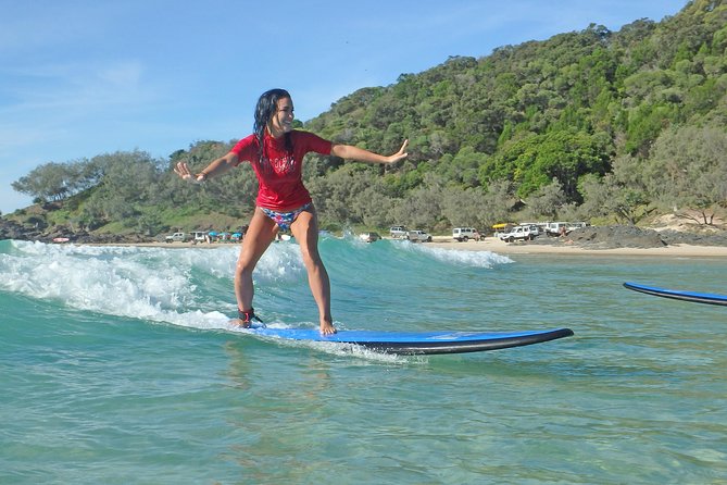 Epic Surf Safari Beach 4WD Day Tour -Noosa to Double Island Point - Lighthouse stop and the route to the surf zone