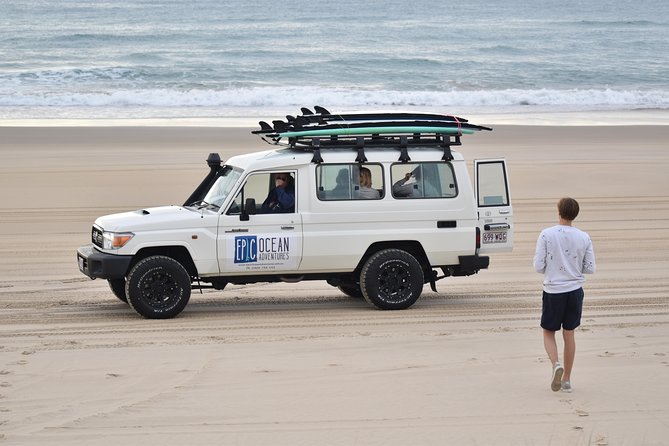 Epic Surf Safari Beach 4WD Day Tour -Noosa to Double Island Point - Surf instruction that actually fits complete beginners