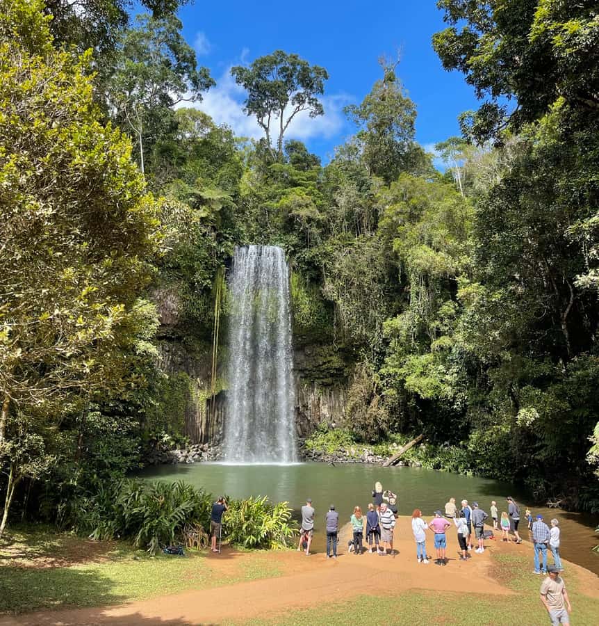 From Cairns: Atherton Tablelands and Paronella Park Day Trip - Mena Creek Falls and Babinda Boulders: the finishing water stops
