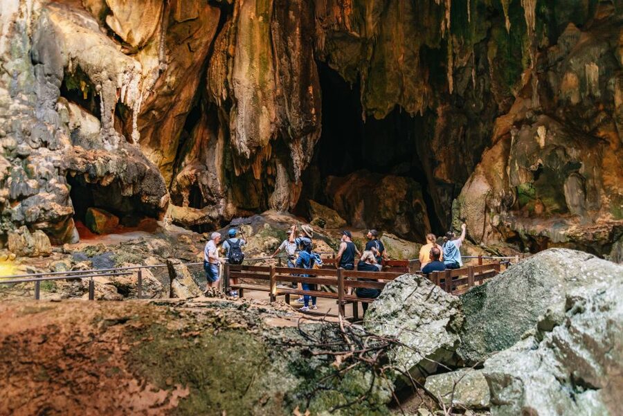 From Cairns: Chillagoe Caves and Outback Full-Day Tour - Balancing Rock and the Wullumba Art Site, two stories in 40 minutes