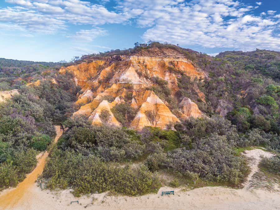 From Hervey Bay: K'gari, Fraser Island Two-Day Coach Tour - Eli Creek Float, Maheno Shipwreck, and the Pinnacles Sand Colors