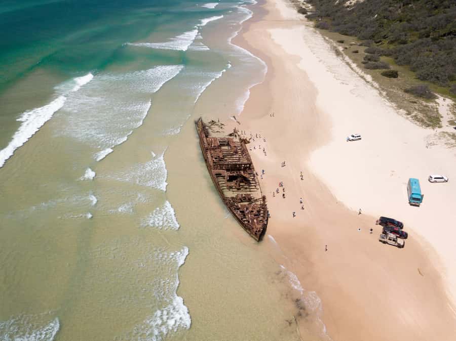 From Hervey Bay: K'gari, Fraser Island Two-Day Coach Tour - 75 Mile Beach to Indian Head: Long Views and Wave-Time
