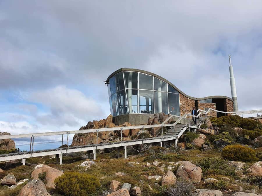 From Hobart: Mt Wellington Pinnacle 2 Hour Small Group Tour - South Hobart stops: Mt Wellington towering above and a 1824 story