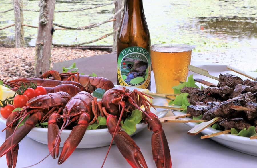From Port Douglas: Atherton Tablelands Adventure - The Humpy food market stop, snack shopping done without stress