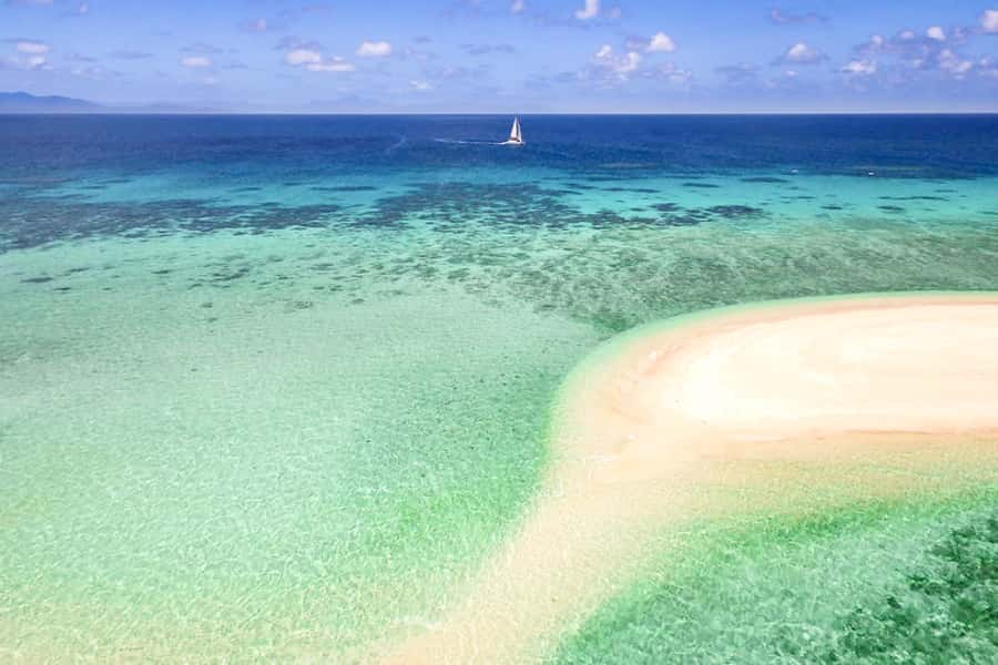 From Port Douglas: Outer Reef Cruise by Luxury Catamaran - A custom-built luxury sailing catamaran that stays comfortable