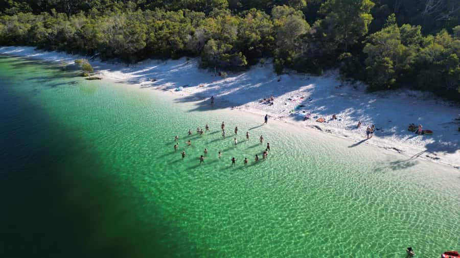 From Rainbow Beach: 2-Day K'gari (Fraser Island) 4WD Tour - The return: barge crossing, Inskip Point, and wrapping up by mid-afternoon