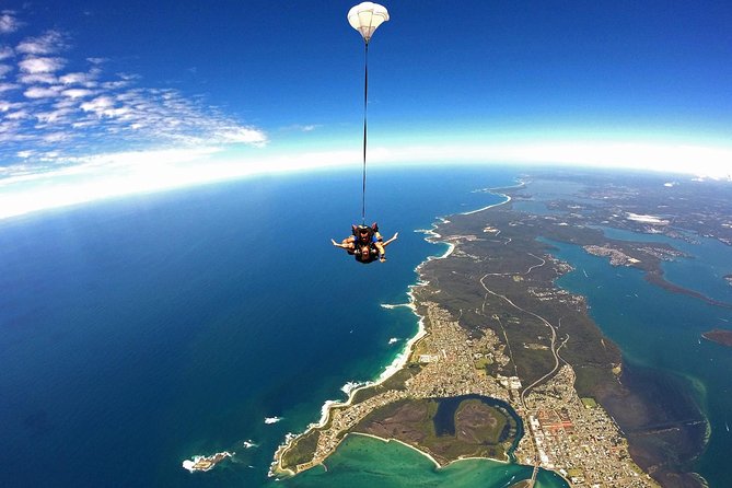 From Sydney: Tandem Skydive Experience over Newcastle Beach - Parachute descent: calm glide, big views, and a certificate keepsake