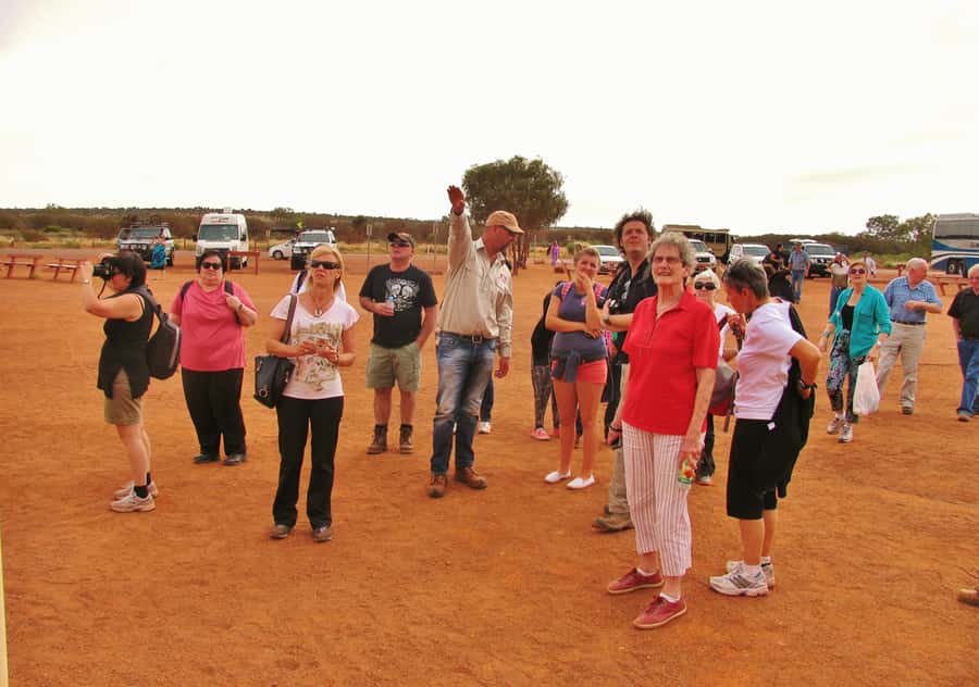 From Yulara: Uluru Tour and Sunset BBQ - From Ayers Rock Resort to Uluru in air-conditioned comfort