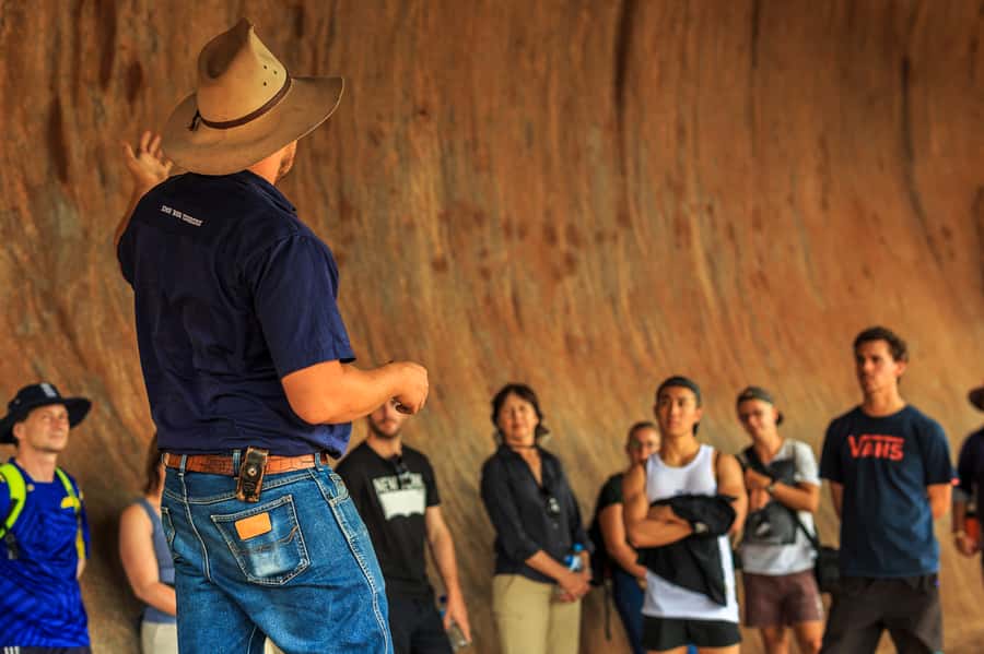 From Yulara: Uluru Tour and Sunset BBQ - Two guided base walks at Uluru, with no climbing