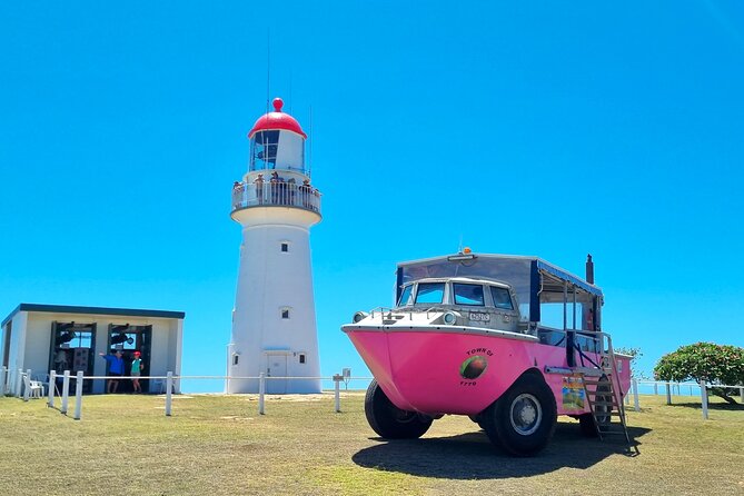 Full-Day 1770 Tour by LARC Amphibious Vehicle Including Sandboarding and Bustard Head Lightstation - Exploring the Town of 1770 with tide-level perspective