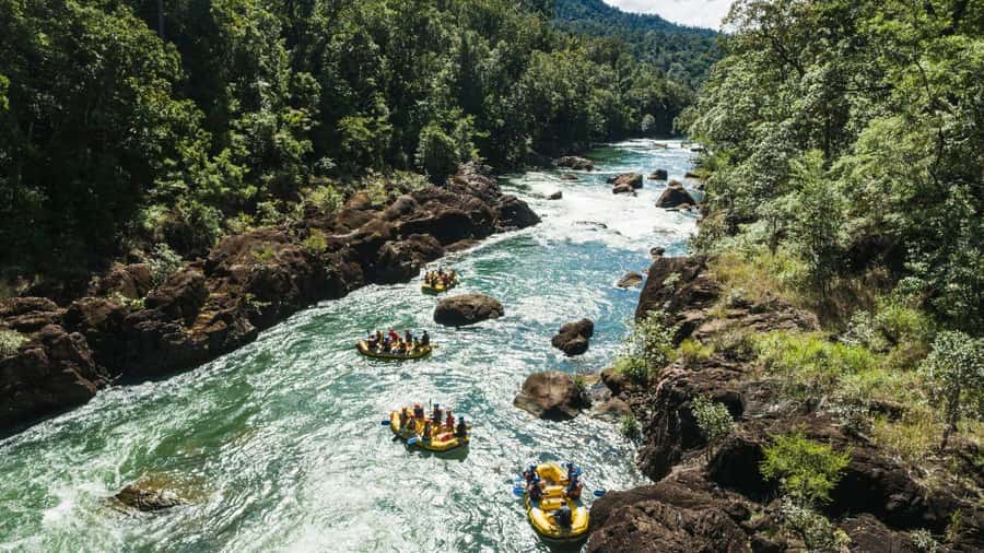 Full Day White Water Rafting From Cairns or Mission Beach - Full-day schedule from Cairns or Mission Beach, and where the time goes
