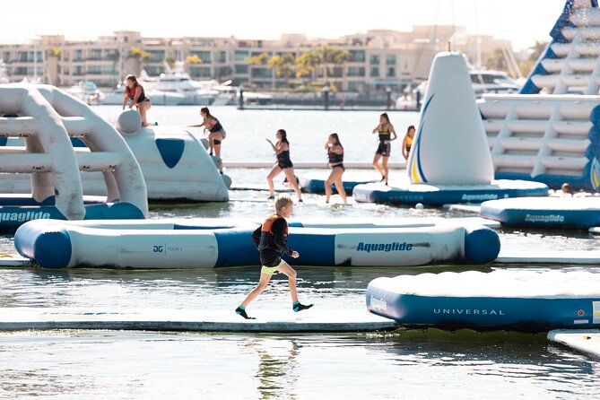 GC Aqua Park 100 Minute Inflatable Water Park Activity, Southport - Check-in essentials: waivers and aqua socks you cannot skip