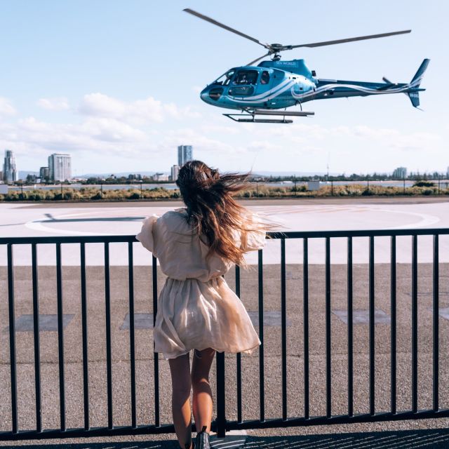Gold Coast: Sea World and Broadwater Scenic Helicopter Tour - The exact flight route: Broadwater, Q1 Hotel, Porpoise Point, and back