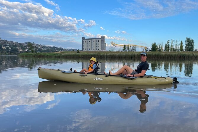 Guided Kayak Tour on Launceston's scenic waterfront on foot powered Hobie kayaks - Under King’s Bridge to Cataract Gorge: the views you came for