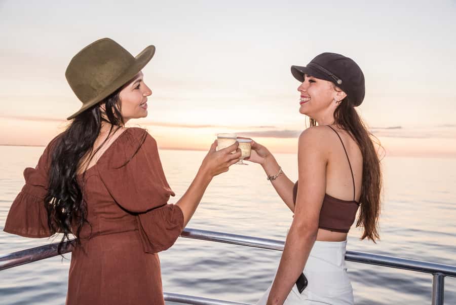 Hervey Bay: Sunset Cruise to Great Sandy Marine Park - The onboard vibe: champagne, music, and whether you’ll hear the guide clearly