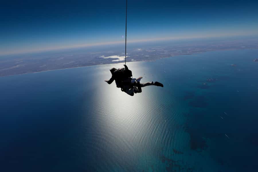 Hillary's Harbour: Rottnest Island Skydive and Ferry Package - The plane ride and freefall: how it feels from your seat
