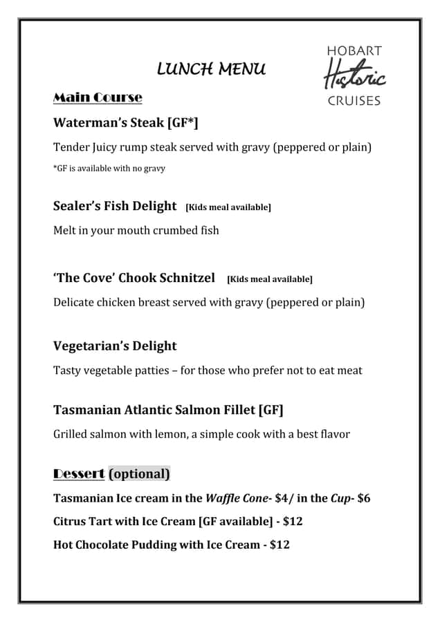 Hobart: Historic Lunch Cruise - Boat layout, comfort, and photo spots (plus the sea-sickness question)