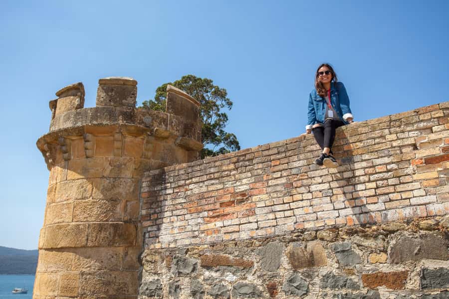Hobart: Port Arthur, Richmond & Tasman Peninsula Active Tour - Pirates Bay lookout, Eaglehawk Neck, and the Dog Line stories