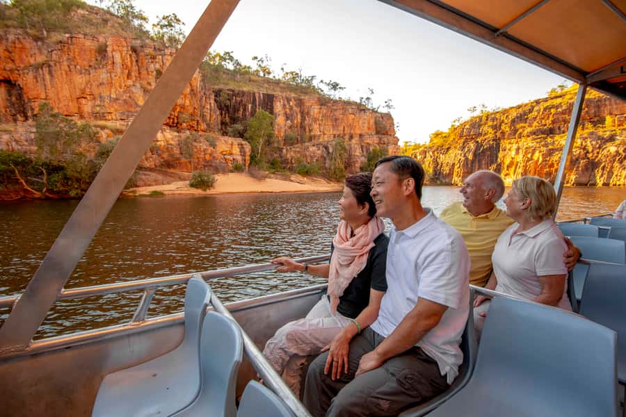 Katherine Gorge & Edith Falls Full-Day Tour from Darwin - Edith Falls waterhole: swim time, but plan for conditions