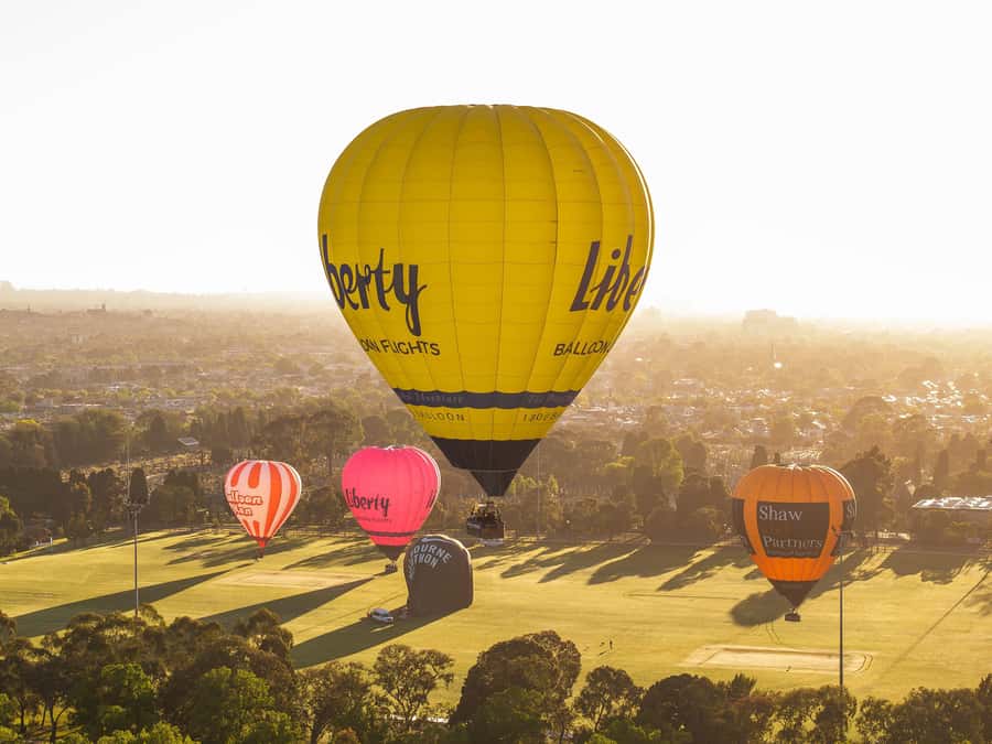Melbourne: Balloon Flight at Sunrise - The morning route: from 111 Spring St to the launch field
