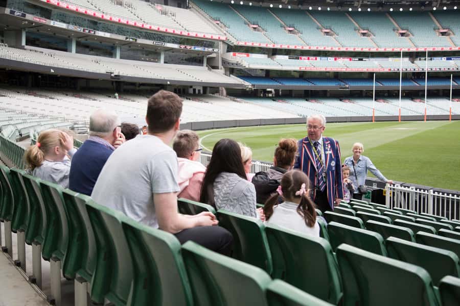 Melbourne: MCG & Sports Venue Sightseeing Tour - Melbourne Park precinct walks, tennis hits, and sport rules in plain terms