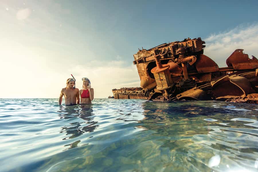 Moreton Island: Tangalooma Day Trip with Snorkeling Tour - Lunch, Eco Centre, and Wild Dolphin Talk at 3:15 pm