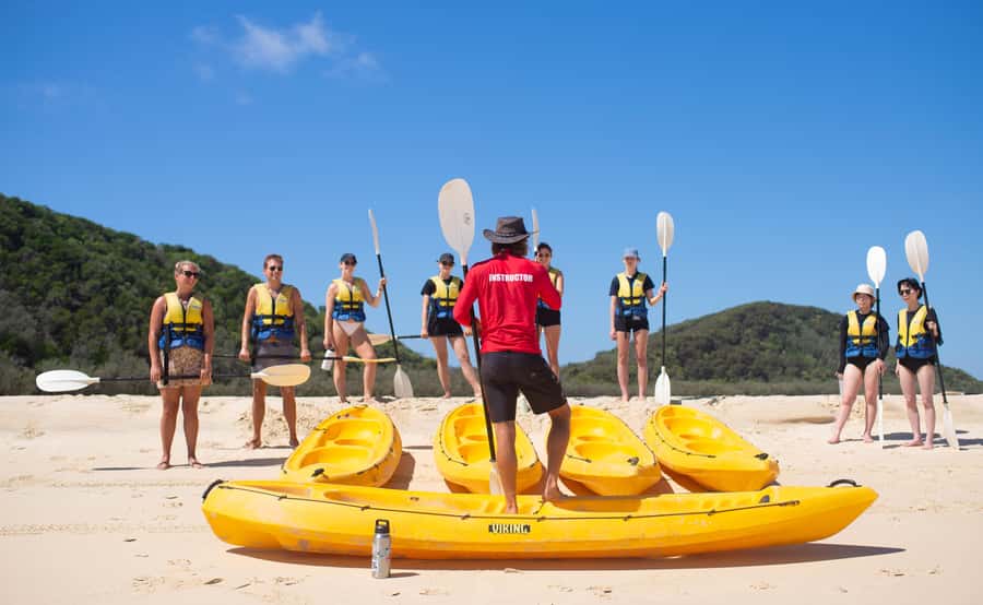 Noosa: Epic Ocean Kayak with Dolphins & 4WD Beach Adventure - A 4WD beach drive that sets the tone for the day