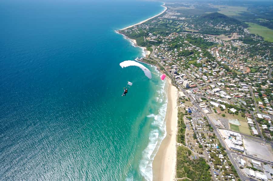 Noosa: Tandem Skydive Experience - The scenic flight over coastline and hinterland